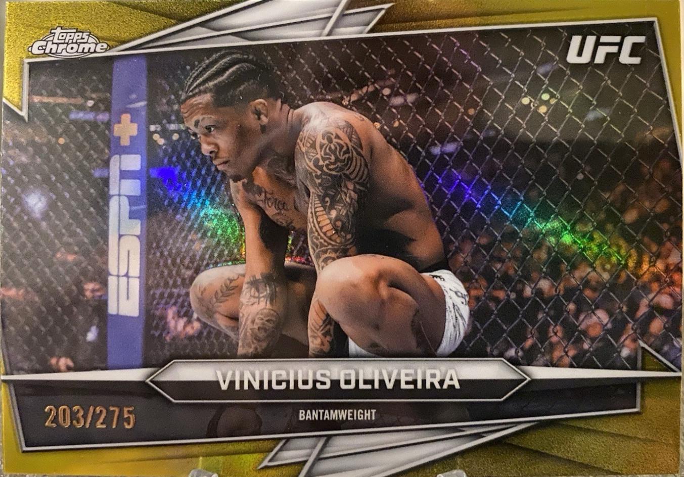 Vinicius Oliveira 2026 Topps Chrome UFC Base #122 Yellow Refractor