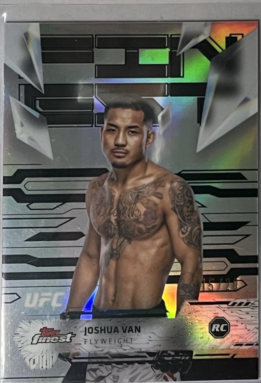 Joshua Van 2025 Topps Finest UFC Base Uncommon #164 Black Refractor