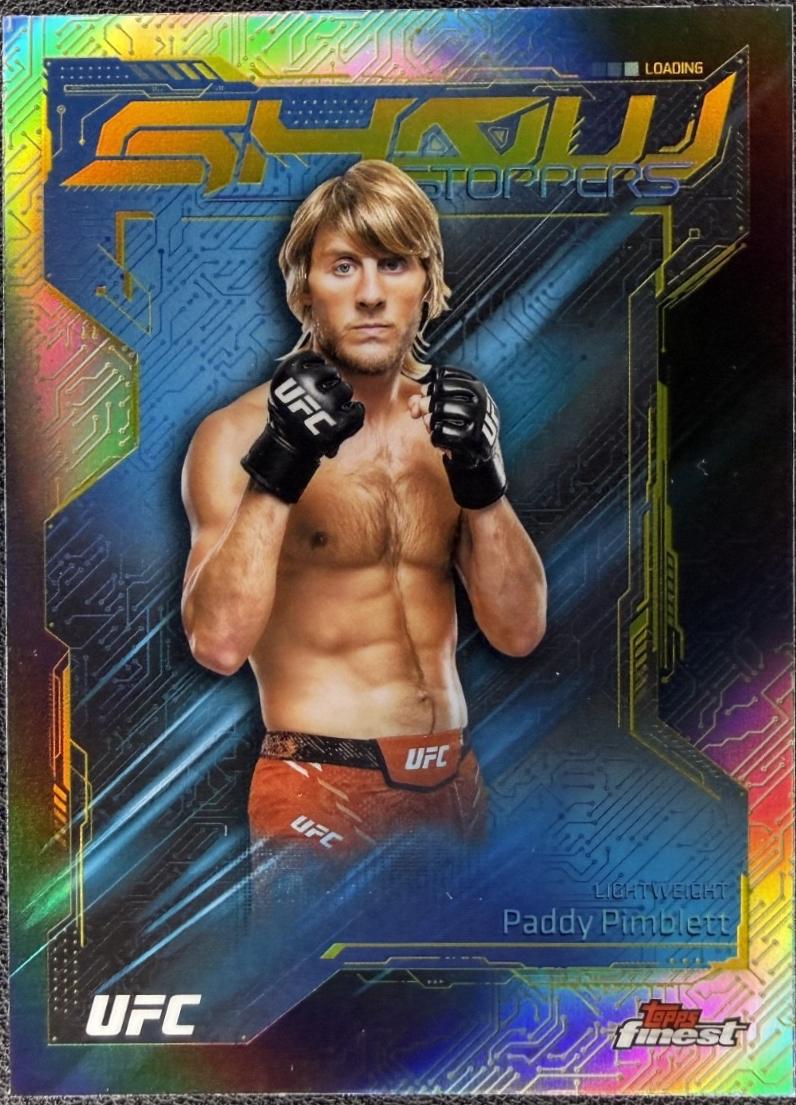 Paddy Pimblett 2025 Topps Finest UFC Showstoppers #SS-1 Refractor