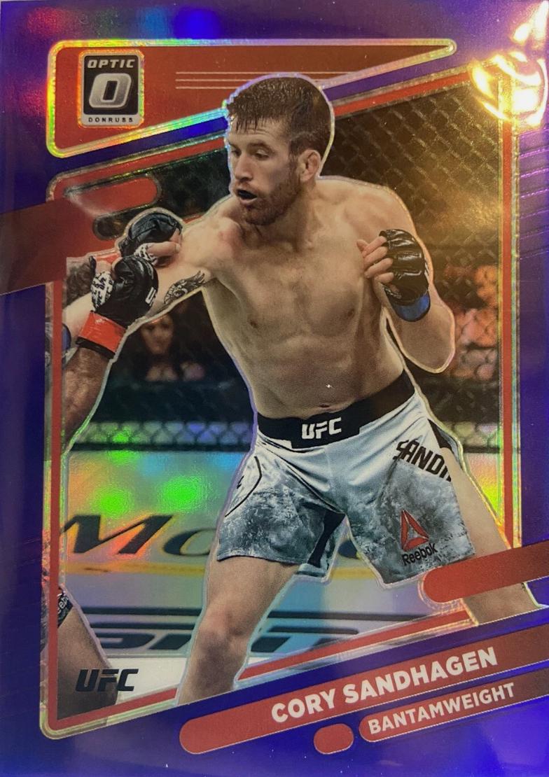 Cory Sandhagen 2022 Panini Donruss Optic UFC Base #8 Purple