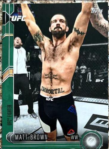 Matt Brown 2015 Topps UFC Chronicles Base #65 Green