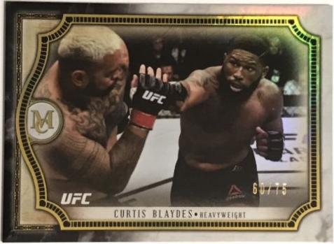 Curtis Blaydes 2018 Topps UFC Museum Collection Base #38 Gold