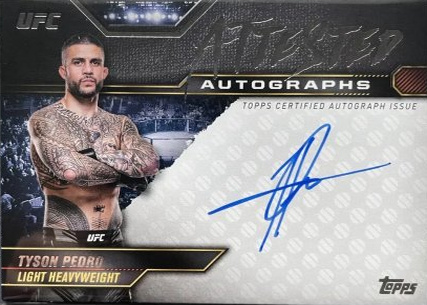 Tyson Pedro 2024 Topps Knockout UFC Attested Autographs #ATT-TPO Platinum