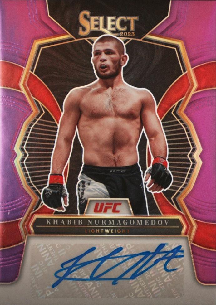 Khabib Nurmagomedov 2023 Panini Select UFC Signatures #8 Purple