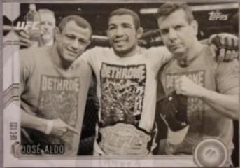 José Aldo 2015 Topps UFC Chronicles Base #110 Black and White
