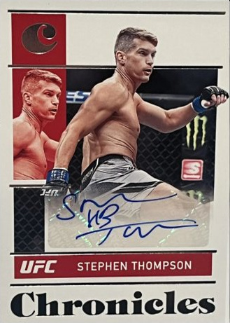 Stephen Thompson 2022 Panini Chronicles UFC Chronicles Signatures #27 Red