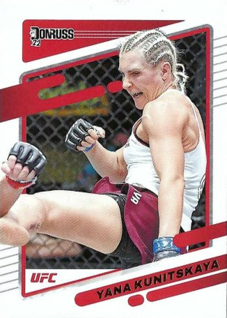 Yana Santos 2022 Panini Donruss UFC Base #112 Holo Black Laser