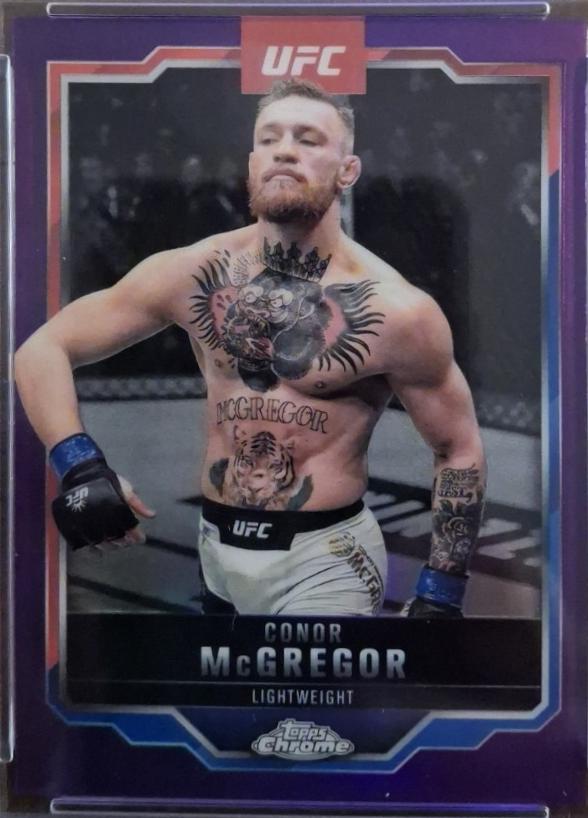 Conor McGregor 2025 Topps Chrome Sapphire UFC Base Sapphire #101 Red Sapphire