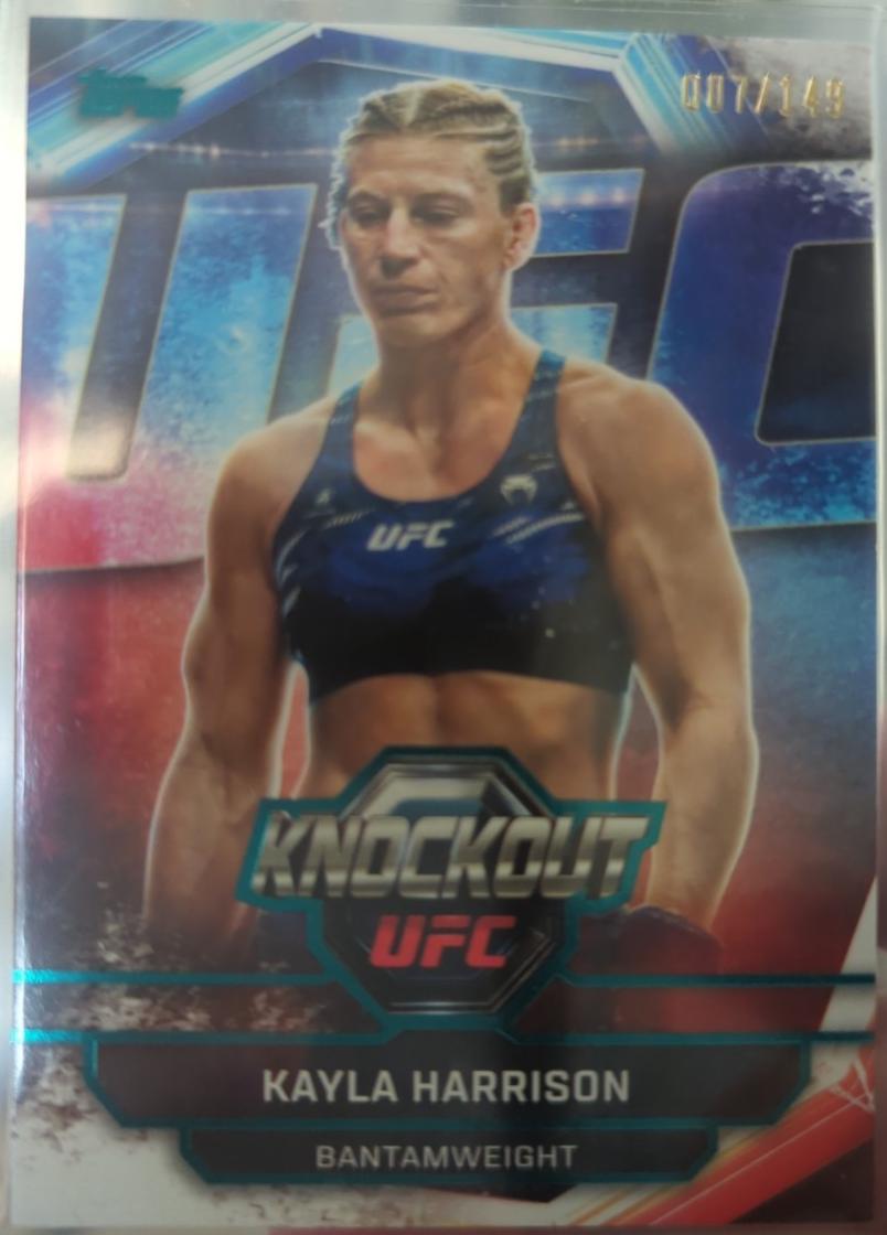 Kayla Harrison 2026 Topps Knockout UFC Base #8 Teal