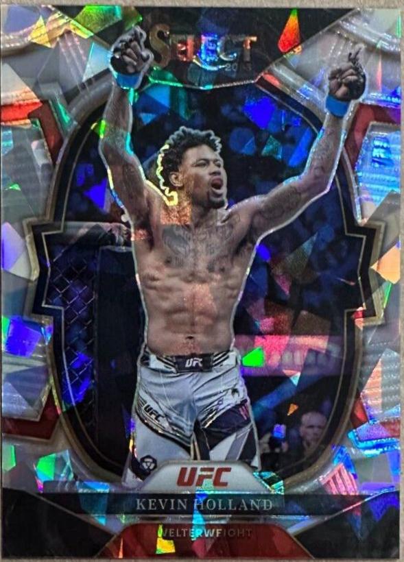 Kevin Holland 2023 Panini Select UFC Concourse #87 Cracked Ice