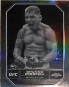 Brunno Ferreira 2024 Topps Chrome UFC Base #3 Negative Refractor