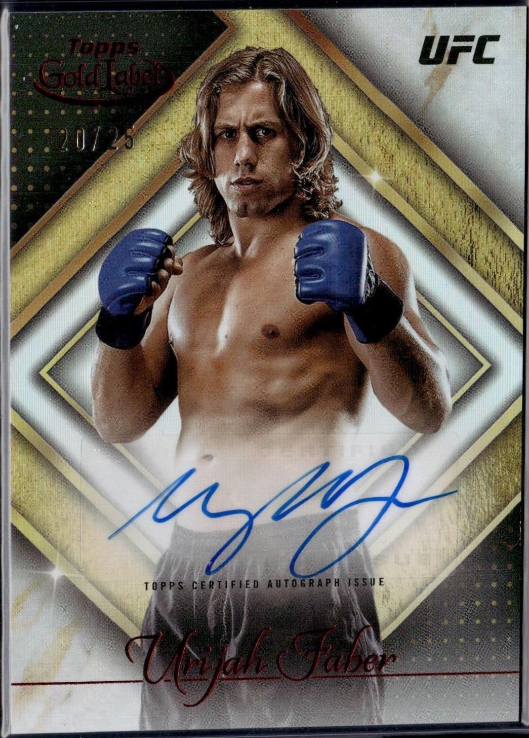 Urijah Faber 2024 Topps Gold Label UFC Golden Greats Autographs #GGA-UFA Red
