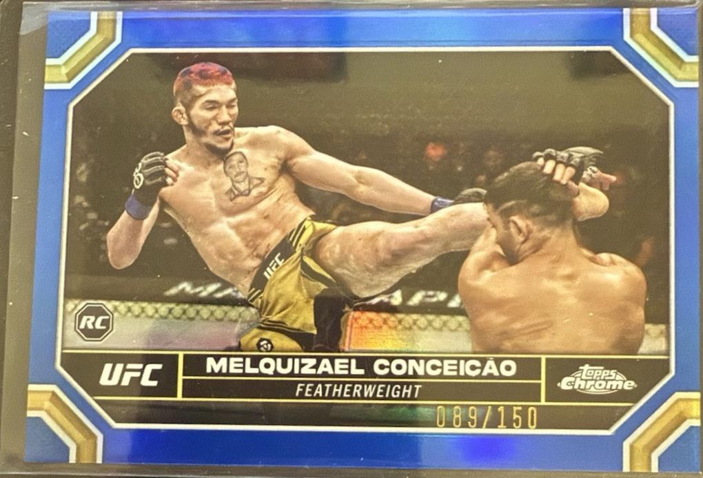 Melquizael Conceição 2024 Topps Chrome UFC Base #98 Blue Refractor