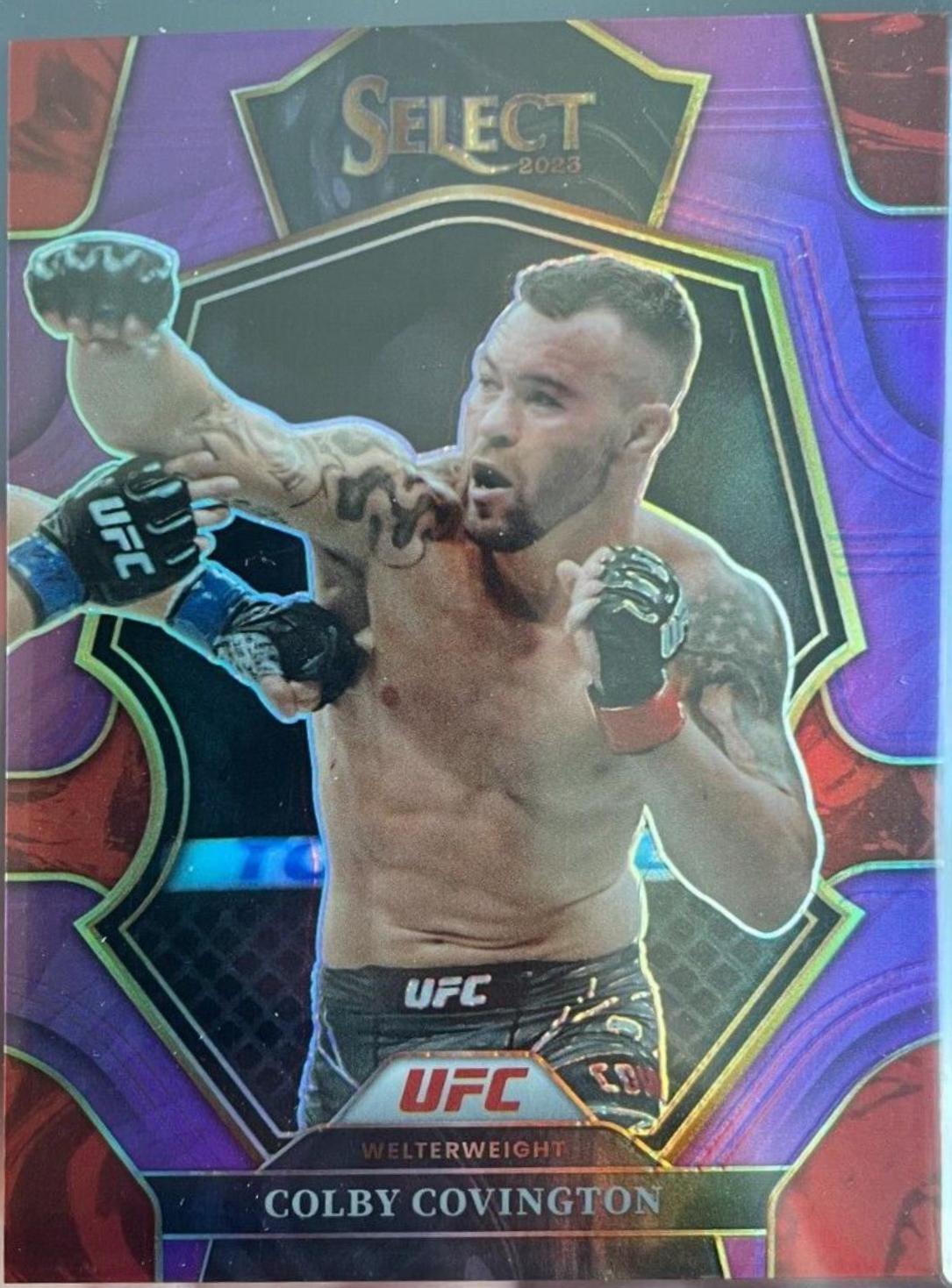 Colby Covington 2023 Panini Select UFC Premier Level #200 Purple