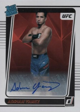Adrian Yanez 2022 Panini Donruss UFC Rated Rookies Signatures #209 Purple