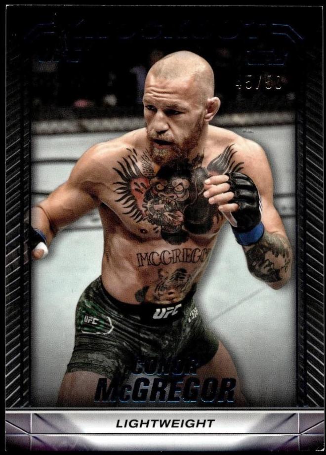 Conor McGregor 2024 Topps Knockout UFC Base #71 Blue