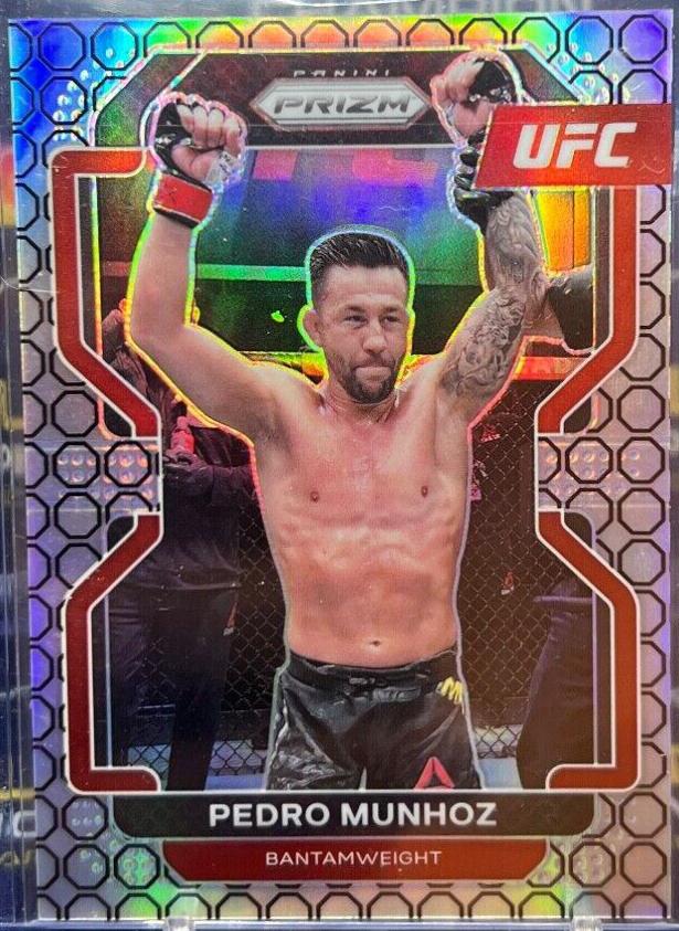 Pedro Munhoz 2022 Panini Prizm UFC Base #180 Octagon