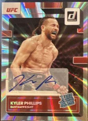 Kyler Phillips 2023 Panini Donruss UFC Rated Rookies Signatures #220 Laser