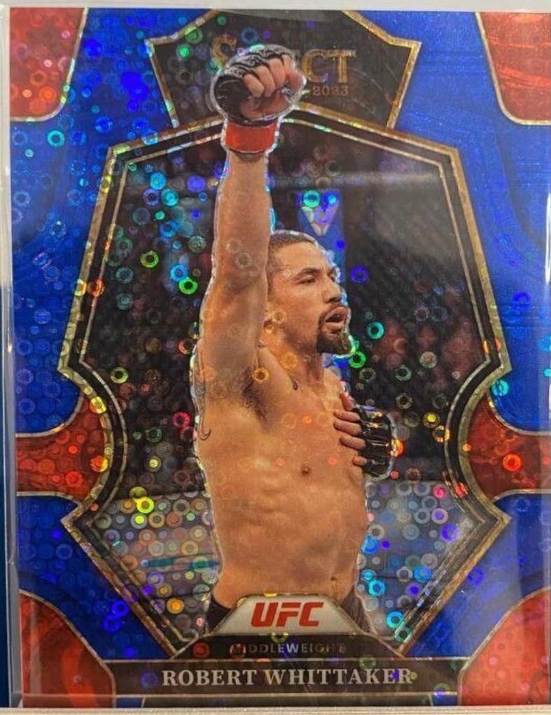 Robert Whittaker 2023 Panini Select UFC Premier Level #183 Blue Disco