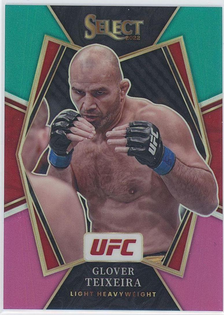 Glover Teixeira 2022 Panini Select UFC Premier Level #113 Teal and Pink