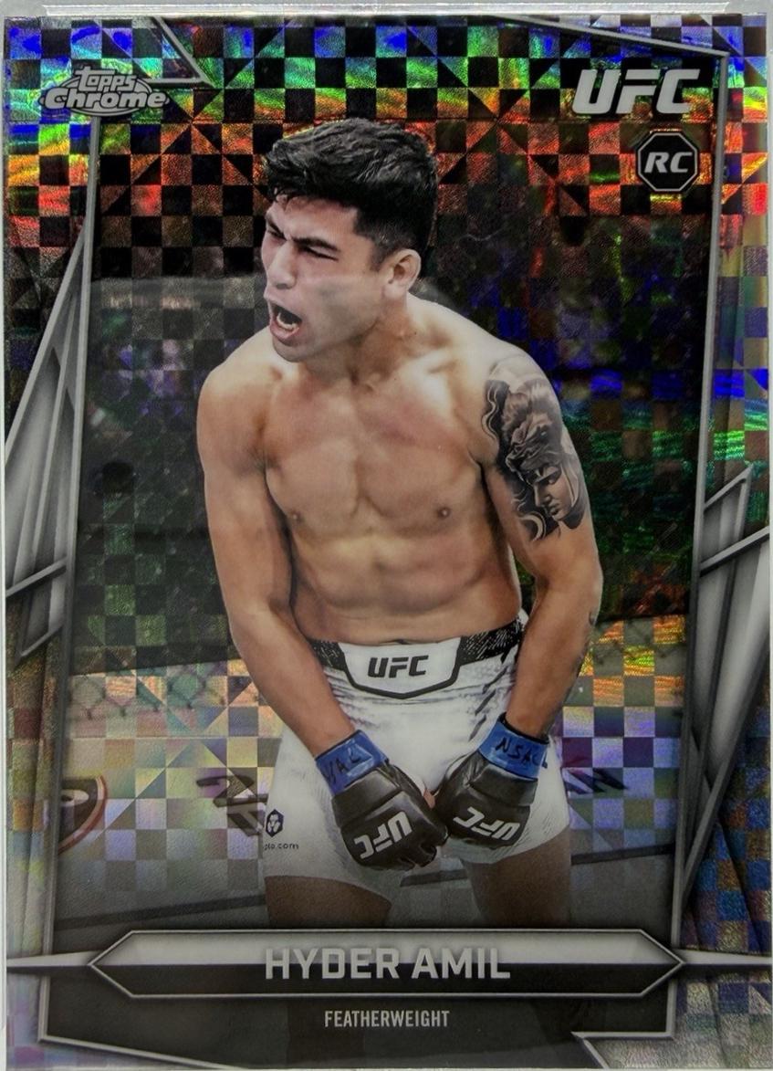 Hyder Amil 2026 Topps Chrome UFC Base #199 X-fractor