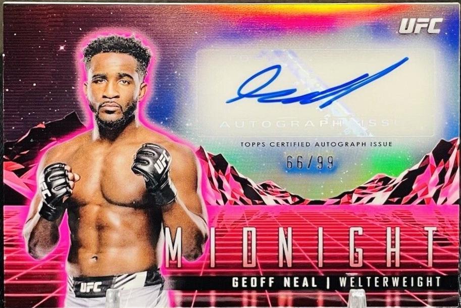 Geoff Neal 2024 Topps Midnight UFC Horizon Signatures #HS-GNL Daybreak