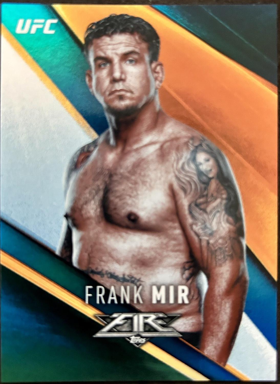 Frank Mir 2017 Topps UFC Fire Base #14 Blue
