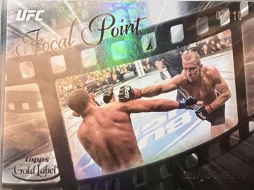 Georges St-Pierre 2024 Topps Gold Label UFC Focal Point #FP-3 Black