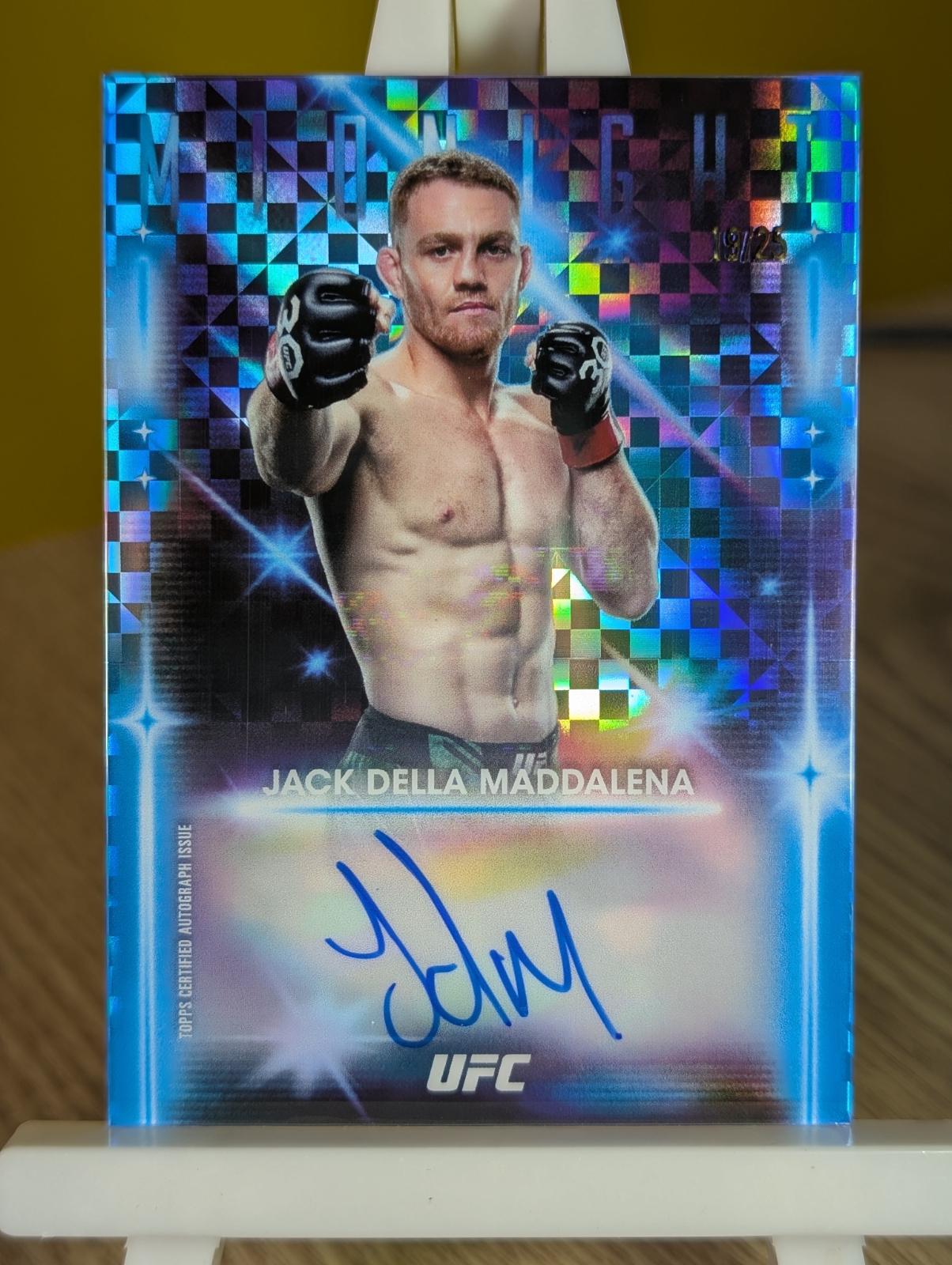 Jack Della Maddalena 2025 Topps Midnight UFC Glimmer Graphs #GRG-JM Moonrise