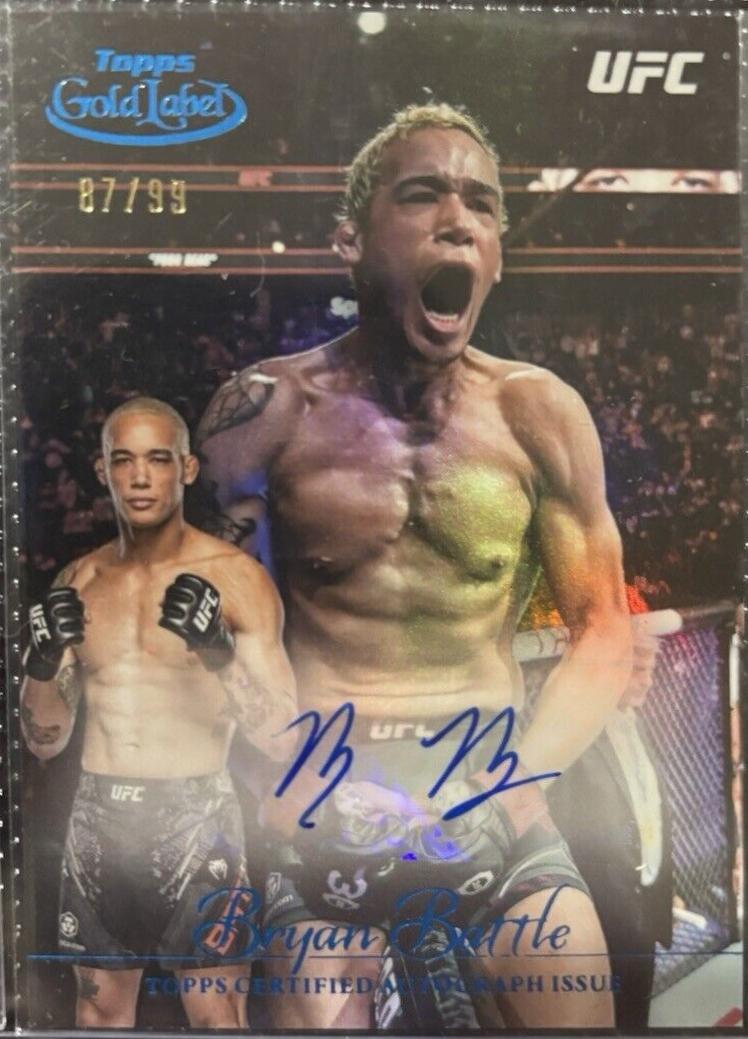 Bryan Battle 2024 Topps Gold Label UFC Gold Label Autographs #GLA-BBA Blue