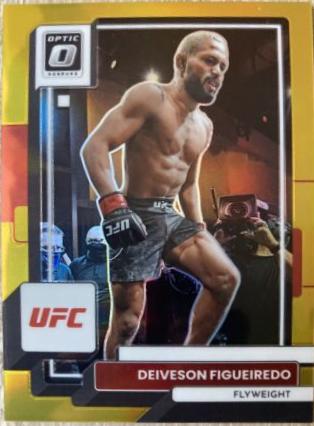 Deiveson Figueiredo 2023 Panini Donruss Optic UFC Base #39 Gold