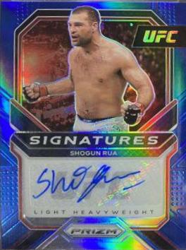 Mauricio Rua 2021 Panini Prizm UFC Signatures #3 Blue