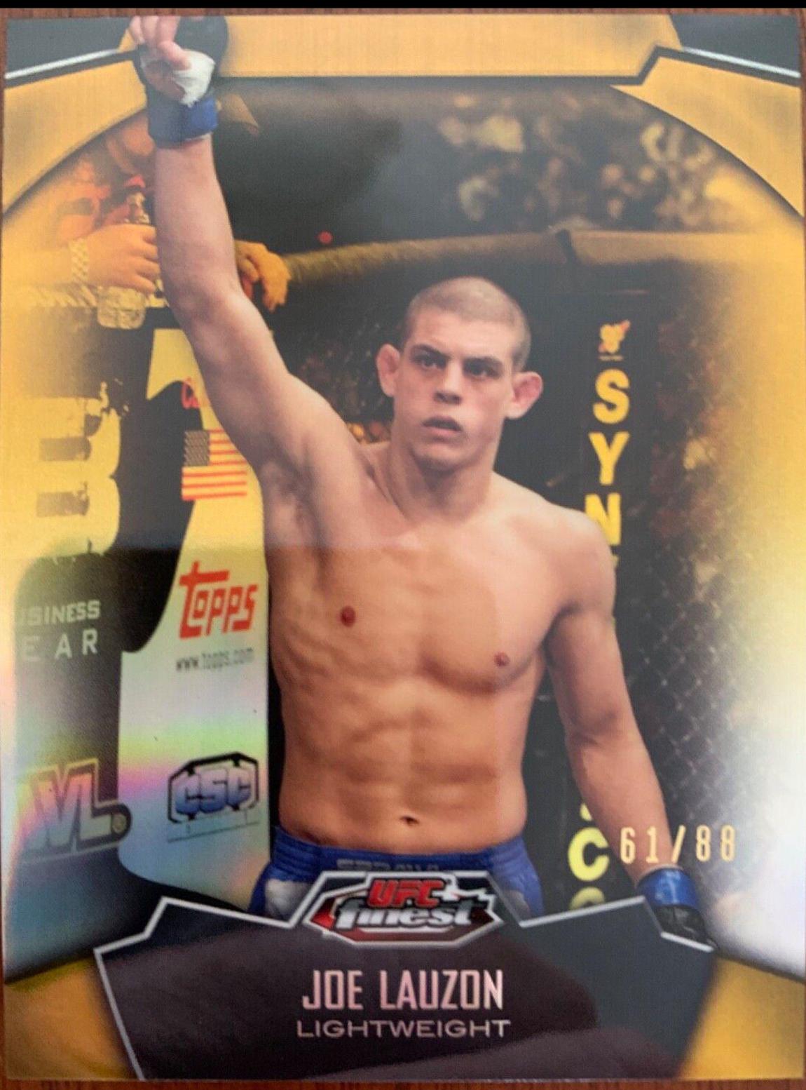 Joe Lauzon 2012 Topps Finest UFC Base #65 Gold