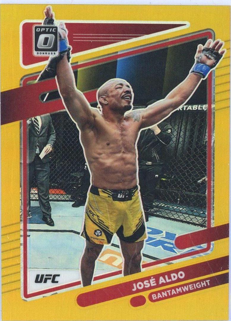 José Aldo 2022 Panini Donruss Optic UFC Base #94 Gold