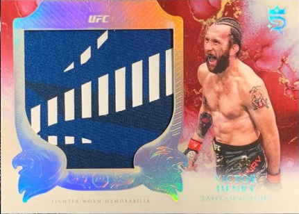 Victor Henry 2025 Topps Royalty UFC Rookie Jumbo Relics #RJR-VH Platinum