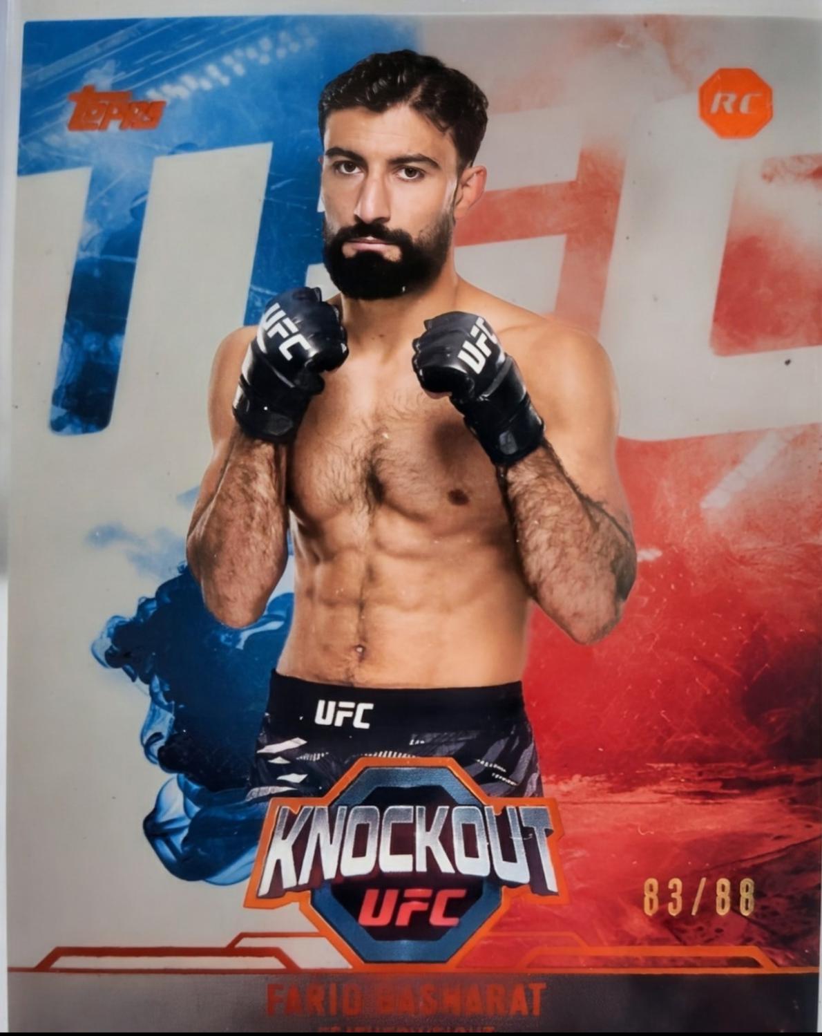 Farid Basharat 2025 Topps Knockout UFC Base #32 Red