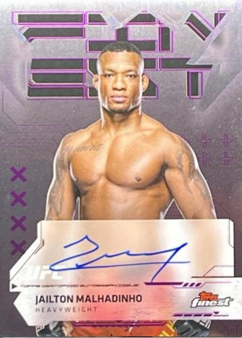 Jailton Almeida 2025 Topps Finest UFC Finest Autographs #FA-JM Refractor