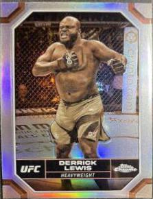 Derrick Lewis 2024 Topps Chrome UFC Base #59 Sepia Refractor
