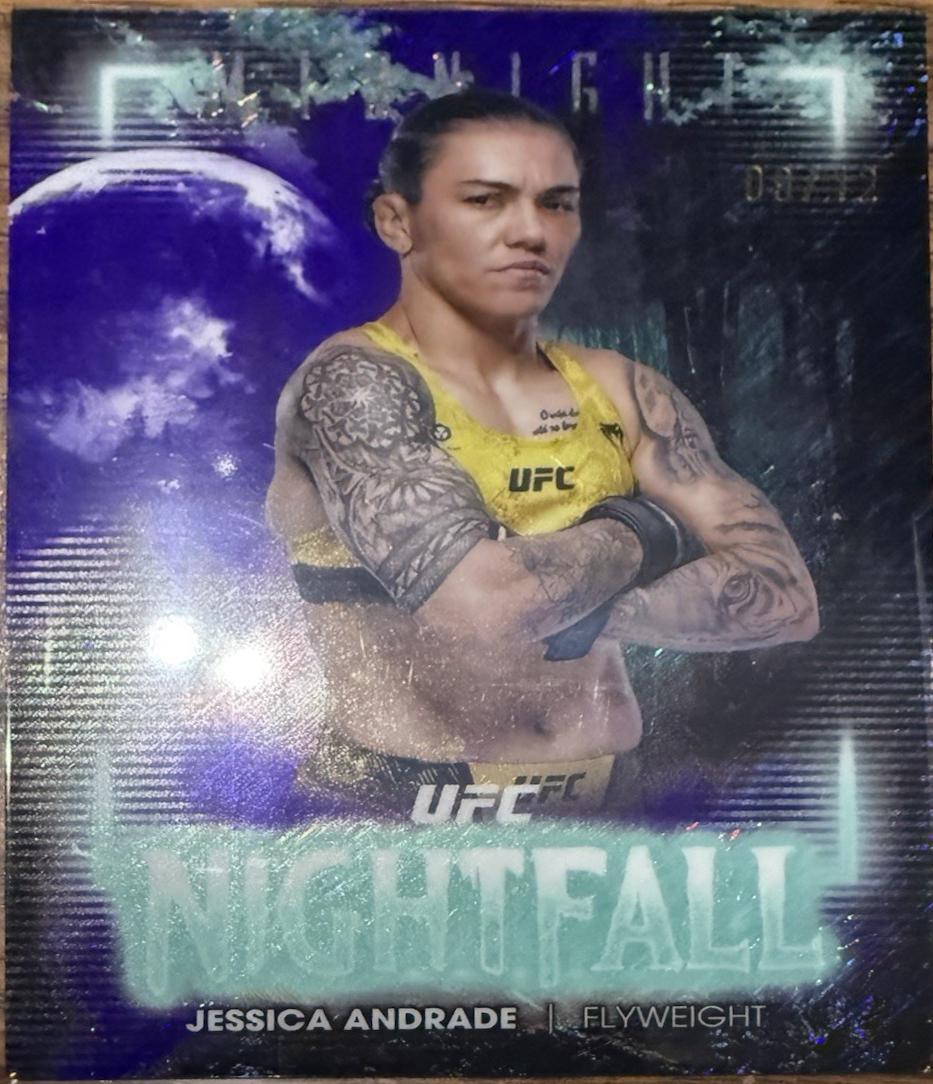 Jessica Andrade 2025 Topps Midnight UFC Nightfall #NF-23 Midnight