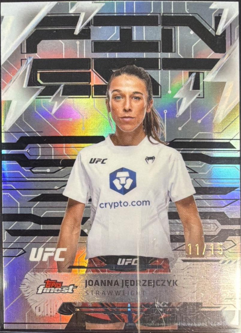Joanna Jędrzejczyk 2025 Topps Finest UFC Finest Autographs #FA-JK Black Refractor