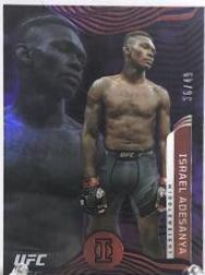 Israel Adesanya 2022 Panini Chronicles UFC Base Illusions #271 Platinum