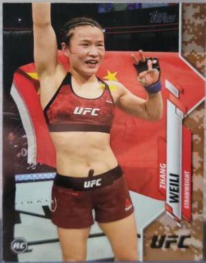 Zhang Weili 2020 Topps UFC Base #87 Camo