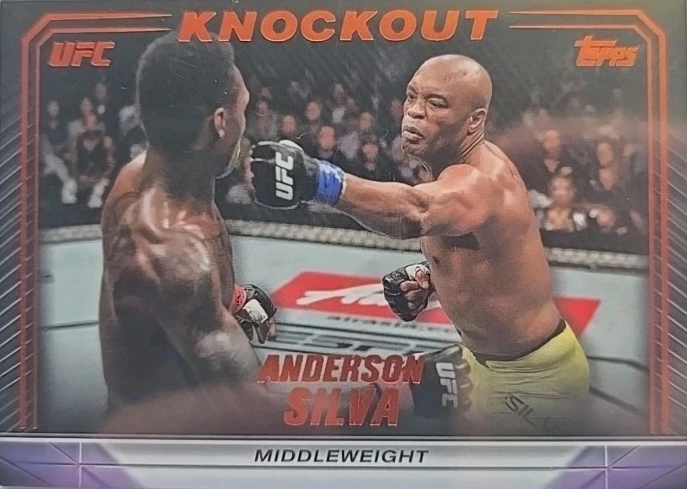 Anderson Silva 2024 Topps Knockout UFC Base #40 Orange