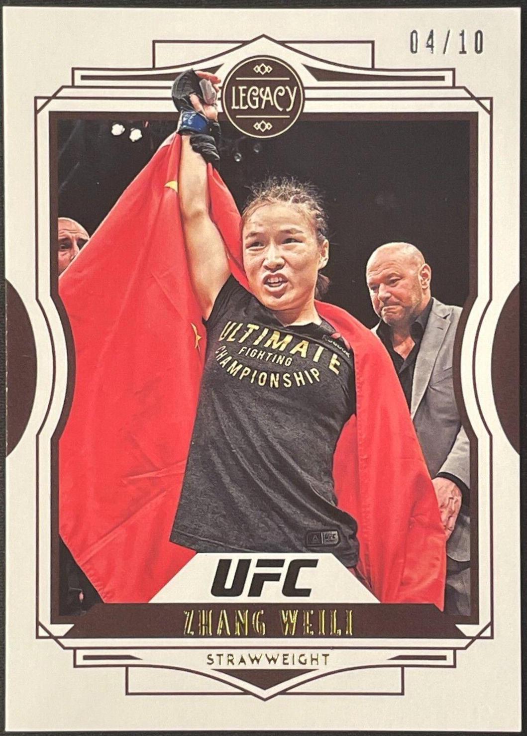 Zhang Weili 2021 Panini Chronicles UFC Base Legacy #47 Gold