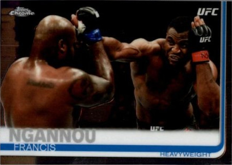 Francis Ngannou 2019 Topps Chrome UFC Base #55 Red