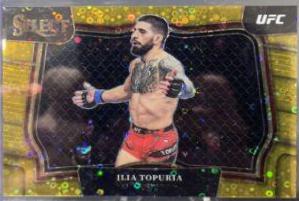 Ilia Topuria 2023 Panini Select UFC Octagonside #250 Gold Disco