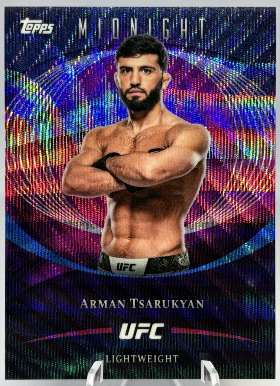 Arman Tsarukyan 2026 Topps Midnight UFC Base #13 Moon Beam