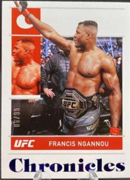 Francis Ngannou 2022 Panini Chronicles UFC Base Chronicles #33 Blue