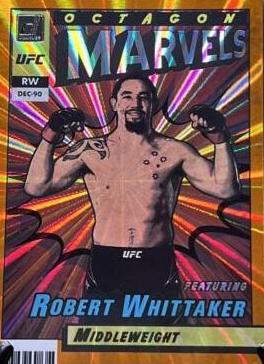 Robert Whittaker 2022 Panini Donruss UFC Octagon Marvels #3 Orange