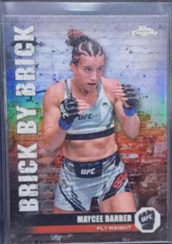 Maycee Barber 2024 Topps Chrome UFC Brick by Brick #BYB-5 Refractor